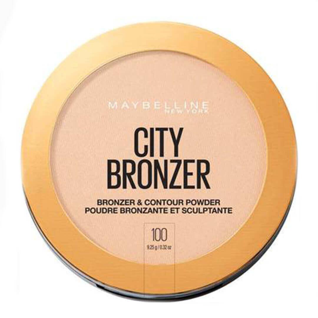 MAYBELLINE City Bronzer and Contour Powder in Light 100 Mobile