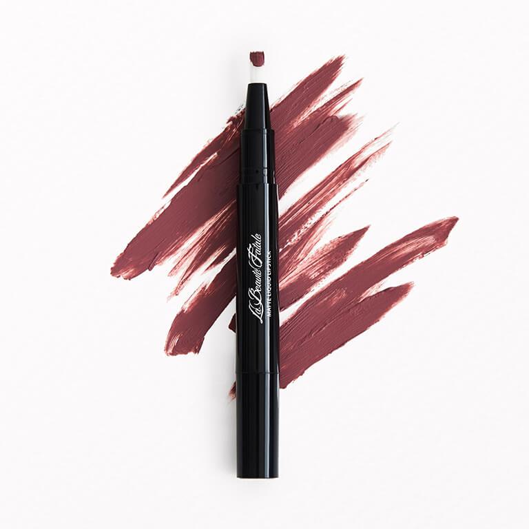 LA BEAUTE FATALE Cosmetics Matte Liquid Lipstick in Tuff Love Desktop
